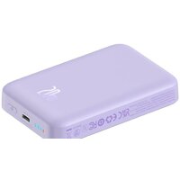 Внешний аккумулятор Baseus Magnetic Mini Air Wireless Fast Charge Power Bank 20W 10000mAh (сиреневый) - Превью изображения №6 — Интернет-магазин ПроЗаказ