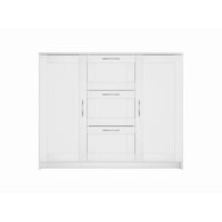 Комод Mio Tesoro Сириус 2 двери и 3 ящика 117x95 2.02.03.340.1 (белый) - Превью изображения №3 — Интернет-магазин ПроЗаказ