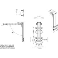 Кронштейн для телевизора Onkron CR1S - Превью изображения №3 — Интернет-магазин ПроЗаказ