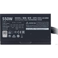 Блок питания Cooler Master MWE 550 White 230V V2 MPE-5501-ACABW-EU - Превью изображения №6 — Интернет-магазин ПроЗаказ