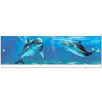 Фронтальный экран под ванну Метакам Ультралегкий АРТ 1.48 (дельфины) - Превью изображения №2 — Интернет-магазин ПроЗаказ