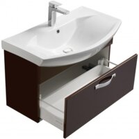  Акватон Тумба Ария 80 1A1417K0AA430 с умывальником Смайл 80 (коричневый) - Превью изображения №4 — Интернет-магазин ПроЗаказ
