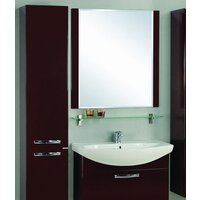  Акватон Тумба Ария 80 1A1417K0AA430 с умывальником Смайл 80 (коричневый) - Превью изображения №2 — Интернет-магазин ПроЗаказ
