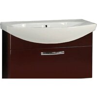 Акватон Тумба Ария 80 1A1417K0AA430 с умывальником Смайл 80 (коричневый)