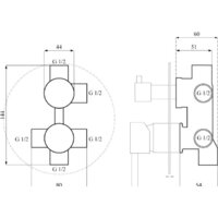 Душевая система  Calani Nexos CAL-B0021 - Превью изображения №8 — Интернет-магазин ПроЗаказ