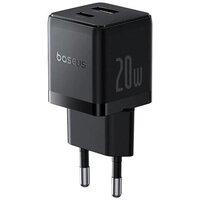 Baseus Palm Fast Charger C+U 20W EU P10111608113-01 (черный)