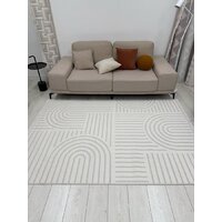 Ковер для жилой комнаты Radjab Carpet Поло Прямоугольник PL 255 12536RK (2x2.9, Cream) - Превью изображения №4 — Интернет-магазин ПроЗаказ
