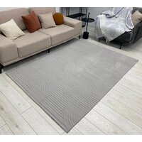 Ковер для жилой комнаты Radjab Carpet Сканди Сизаль Прямоугольник 10949A 13046RK (1.6x3, Grey/Grey) - Превью изображения №2 — Интернет-магазин ПроЗаказ