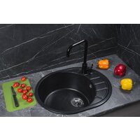 Кухонная мойка Marblan Ovata R (оникс,с сифоном) - Превью изображения №5 — Интернет-магазин ПроЗаказ