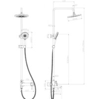 Душевая система  Lemark Minima LM3862C - Превью изображения №2 — Интернет-магазин ПроЗаказ