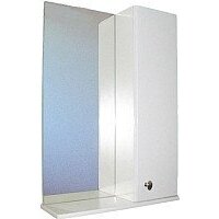 СанитаМебель Шкаф с зеркалом Камелия-11.50 Д2 (правый, белый)