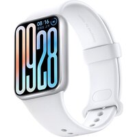 Xiaomi Smart Band 9 Pro (серебристый, с белым силиконовым ремешком, международная версия)
