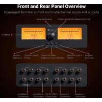 Аудиоселектор Fosi Audio LC30 (черный/желтый) - Превью изображения №2 — Интернет-магазин ПроЗаказ