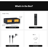 Аудиоселектор Fosi Audio LC30 (черный/желтый) - Превью изображения №3 — Интернет-магазин ПроЗаказ