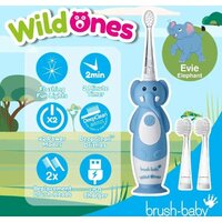 Электрическая зубная щетка Brush-Baby WildOnes Elephant - Превью изображения №3 — Интернет-магазин ПроЗаказ
