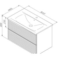  AM.PM Тумба под умывальник Struktura M9SFHX0802WMHS - Превью изображения №5 — Интернет-магазин ПроЗаказ