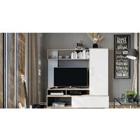 Стенка Трия Сиена (дуб сонома/белый ясень) - Превью изображения №3 — Интернет-магазин ПроЗаказ