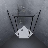 Душевой уголок Triton Дека-Блэк 90x90 (черный, с поддоном) - Превью изображения №7 — Интернет-магазин ПроЗаказ