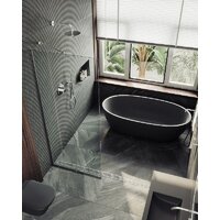 Душевая стенка MaybahGlass 195x79 MGD-695-5у (прозрачное стекло/хром матовый) - Превью изображения №5 — Интернет-магазин ПроЗаказ
