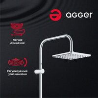 Душевая система  Agger Right A2994000 - Превью изображения №5 — Интернет-магазин ПроЗаказ