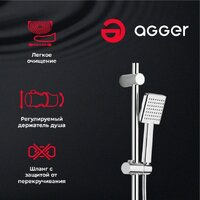 Душевая система  Agger Right A2994000 - Превью изображения №4 — Интернет-магазин ПроЗаказ
