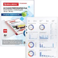 Набор файлов BRAUBERG STANDARD 229661 (100 шт) - Превью изображения №5 — Интернет-магазин ПроЗаказ