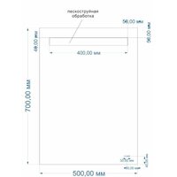  Cersanit Зеркало LED 010 50х70 - Превью изображения №2 — Интернет-магазин ПроЗаказ