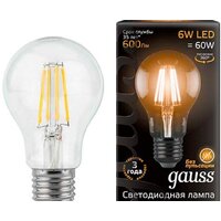 Gauss E27 6Вт 2700К [102802106]