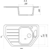 Кухонная мойка Gerhans E08 (графит) - Превью изображения №2 — Интернет-магазин ПроЗаказ