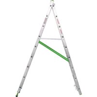 Лестница-стремянка Новая высота NV 222 алюминиевая двухсекционная 2x9 ступеней - Превью изображения №3 — Интернет-магазин ПроЗаказ