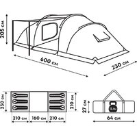Кемпинговая палатка RSP Outdoors Dream 6 (зеленый) - Превью изображения №23 — Интернет-магазин ПроЗаказ
