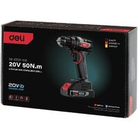 Дрель-шуруповерт Deli DE-DZ20-1D2 (с 2-мя АКБ, сумка) - Превью изображения №18 — Интернет-магазин ПроЗаказ