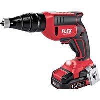 Шуруповерт для гипсокартона FLEX DW 45 18.0-EC M/2.5 Set 466824 (с 2-мя АКБ 2.5 Ач, кейс, насадка автоподачи) - Превью изображения №2 — Интернет-магазин ПроЗаказ