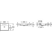 Умывальник Roca Inspira Square 60x49 [32752C000] - Превью изображения №3 — Интернет-магазин ПроЗаказ