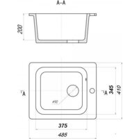 Кухонная мойка Saniteco Silva (черный) - Превью изображения №10 — Интернет-магазин ПроЗаказ