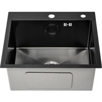 Кухонная мойка Saniteco 5045 PVD (с сифоном, дозатором и коландером) - Превью изображения №5 — Интернет-магазин ПроЗаказ