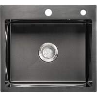 Кухонная мойка Saniteco 5045 PVD (с сифоном, дозатором и коландером) - Превью изображения №4 — Интернет-магазин ПроЗаказ