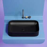 Умывальник Ceramica Nova Element CN6054MB (черный матовый) - Превью изображения №8 — Интернет-магазин ПроЗаказ