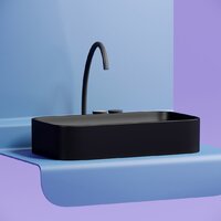 Умывальник Ceramica Nova Element CN6054MB (черный матовый) - Превью изображения №7 — Интернет-магазин ПроЗаказ