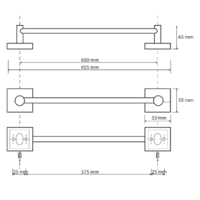 Держатель для полотенца Bemeta Beta 132104042 - Превью изображения №2 — Интернет-магазин ПроЗаказ
