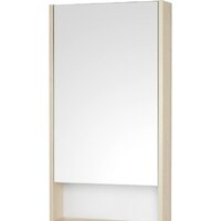 Акватон Шкаф с зеркалом Сканди 45 1A252002SDB20 (белый/дуб верона)