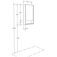  Акватон Шкаф с зеркалом Сканди 45 1A252002SDB20 (белый/дуб верона) - Превью изображения №2 — Интернет-магазин ПроЗаказ