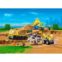 Конструктор LEGO City 60391 Строительные машины и кран с шаром для сноса - Превью изображения №2 — Интернет-магазин ПроЗаказ