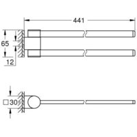 Держатель для полотенца Grohe Grohe 41063000 - Превью изображения №2 — Интернет-магазин ПроЗаказ