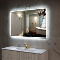  Пекам Зеркало Marta 1 100x80 marta1-100x80sp (с подсветкой, подогревом и сенсором на прикосновение) - Превью изображения №8 — Интернет-магазин ПроЗаказ