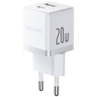 Baseus Palm Fast Charger C+U 20W EU P10111608213-01 (белый)