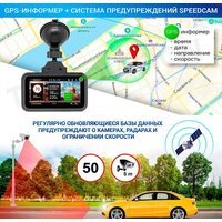 Видеорегистратор-радар детектор-GPS информатор (3в1) TrendVision Hybrid Signature Real 4K - Превью изображения №10 — Интернет-магазин ПроЗаказ
