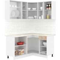 Готовая кухня Кортекс-мебель Корнелия Лира 1.5x1.3 (дуб сонома/королевский опал) - Превью изображения №2 — Интернет-магазин ПроЗаказ