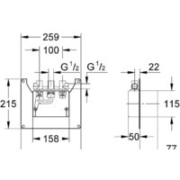 Монтажная коробка Grohe Contromix Surf 36122000 - Превью изображения №2 — Интернет-магазин ПроЗаказ