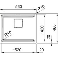 Кухонная мойка Franke Mythos KNG 110-52 125.0731.689 (темно-серый) - Превью изображения №2 — Интернет-магазин ПроЗаказ
